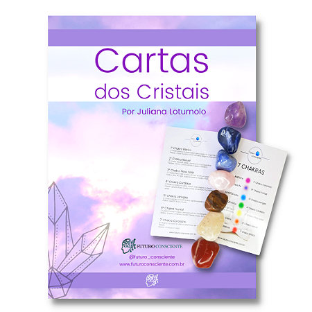 EQUILÍBRIO ENERGÉTICO   Cartas dos Cristais e pedras dos 7 chakras de 20 a 50 mm
