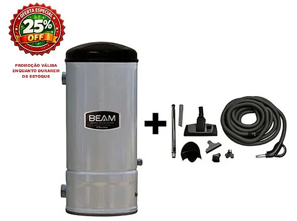 Central de Aspiração BEAM - BM 265EA + Kit de acessórios com mangueira on/off