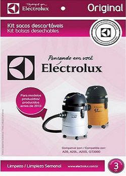 Sacos descartáveis para aspirador de pó Electrolux - A20 (produzidos antes de 2010)