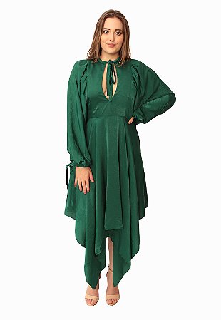 Vestido Midi Verde  Ellizabeth Marques