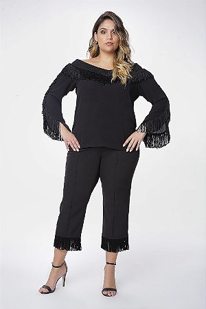 Blusa Plus Size Preta