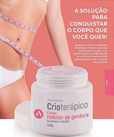 Creme Redutor De Gordura Localizada E Celulite Abelha Rainha