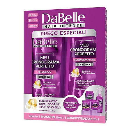 Kit Shampoo + Condicionador DaBelle Hair Meu Cronograma Perfeito
