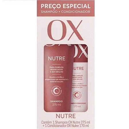 Shampoo E Condicionador Ox Nutrição Intensa Cabelo Ressecado