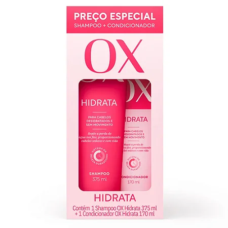 Shampoo E Condicionador Ox Hidrata para Cabelos Desidratados