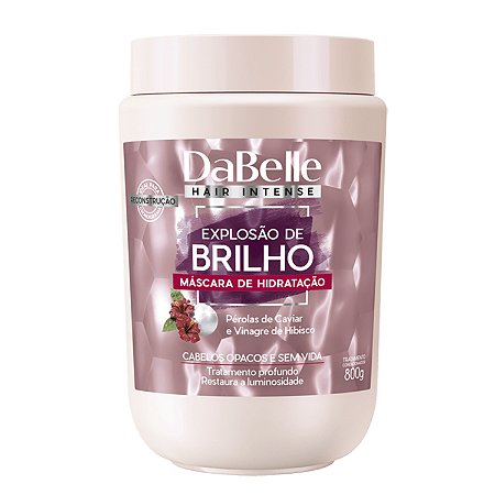Máscara de Hidratação Capilar DaBelle Explosão de Brilho 800g
