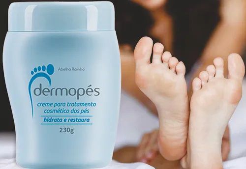 Creme para Tratamento dos Pés - Hidrata e Restaura - Dermopés - Abelha Rainha