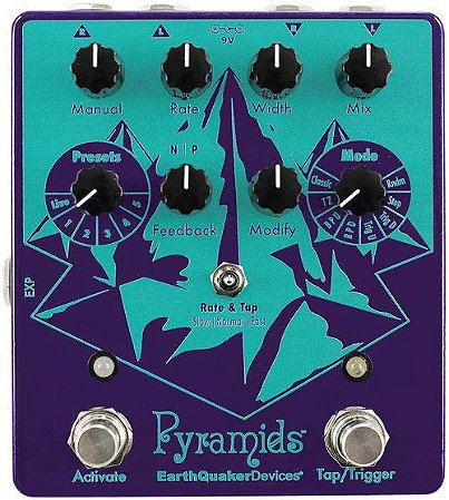 Pedal Earthquaker Devices Pyramids Stereo Flanging Device