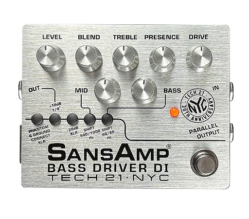 Tech 21 Sansamp Bass Driver Di 30th Anniversary Limited Edition