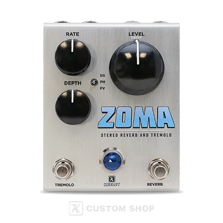 Pedal Zoma Stereo Reverb and Tremolo Keeley