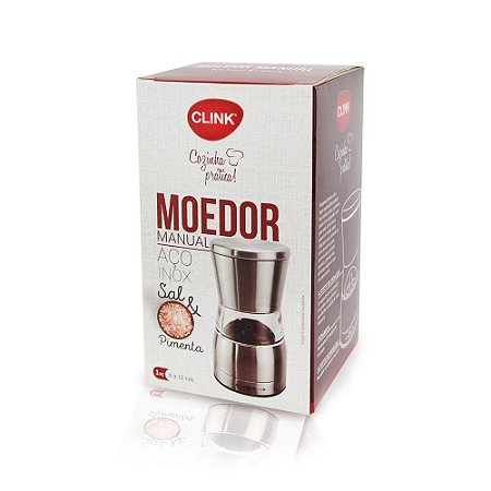 MOEDOR SAL PIMENTA ACO INOX 6X12CM