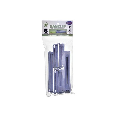 PRENDEDOR DE EMBALAGEM C/6PCS SANCLIP