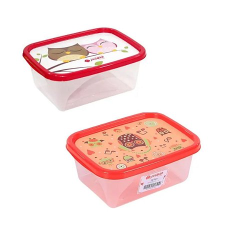 POTES RETANGULARES 750ML DECORADO