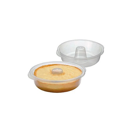 FORMA BOLO E PUDIM P/ MICROONDAS 1,65L 24X6,5CM