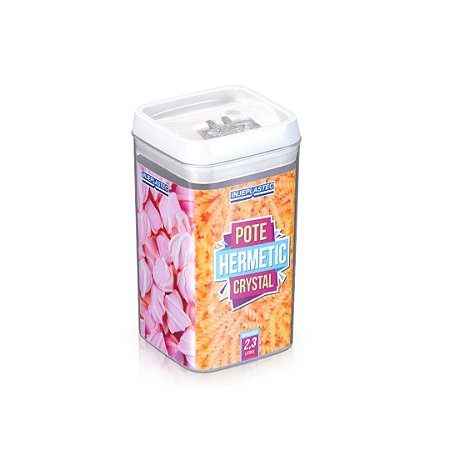 POTE HERMETIC CRYSTAL QUADRADO GRANDE