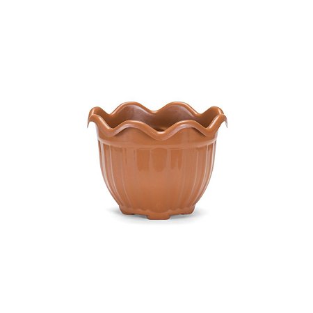 VASO FLOR REDONDO MEDIO TELHA