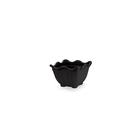 VASO FLOR QUADRADO MINI PRETO