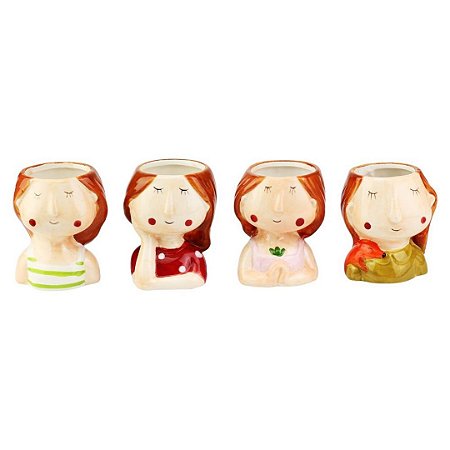VASO MULHER CERAMICA 9X6,6X7,5CM