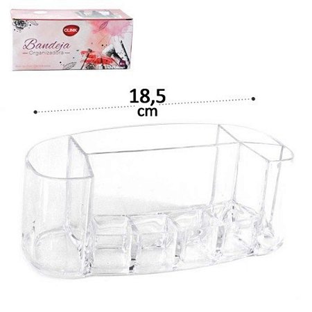 ORGANIZADOR DE COSMETICOS ACRILICO 18,5X7,5X7CM 1UN