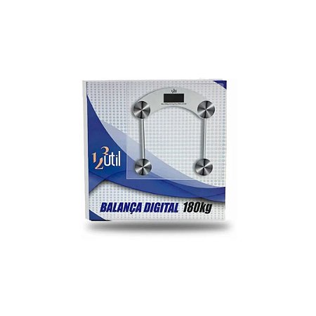 BALANCA DIGITAL BANHEIRO 180KG QUADRADA