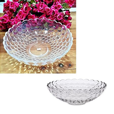 CENTRO DE MESA DE CRISTAL BUBBLE 23cm