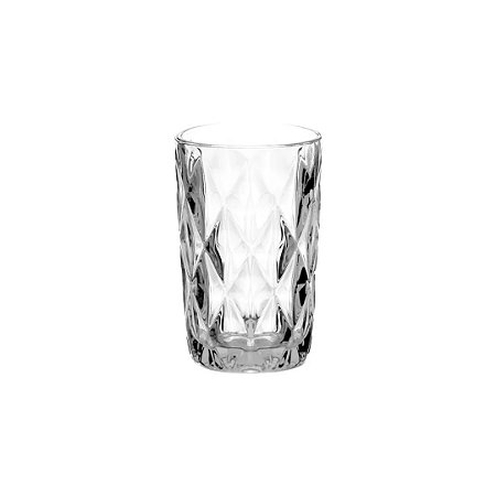 COPO ALTO DE VIDRO SODO-CALCICO DIAMOND TRANSPARENTE 350ml