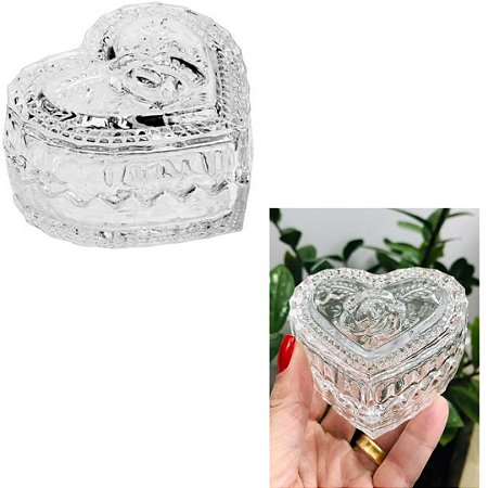 POTICHE DE CRISTAL CORACAO 8x6,5x4cm
