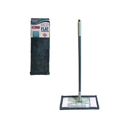 MOP FLAT MICROFIBRA ACO C/CABO TELESCOPICO 120CM