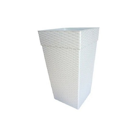 VASO QUAD COLUNA RATTAN MARMORIZADO 28L