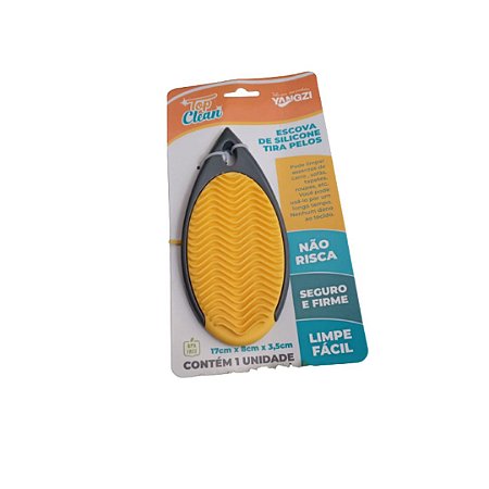 ESCOVA DE SILICONE TIRA PELOS TOP CLEAN