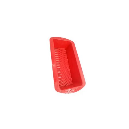 FORMA DE SILICONE BOLO-PAO 25 CM VERMELHO