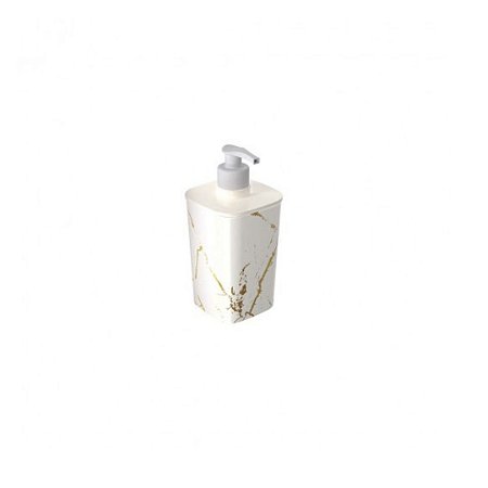 PORTA SABONETE LIQ MARMORE BRANCO 420ML