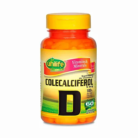 VITAMINA D3 COLECALCIFEROL 60 CAPS UNILIFE