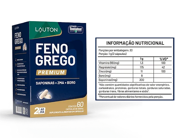 FENO GREGO PREMIUM 60CAPS - LAUTON