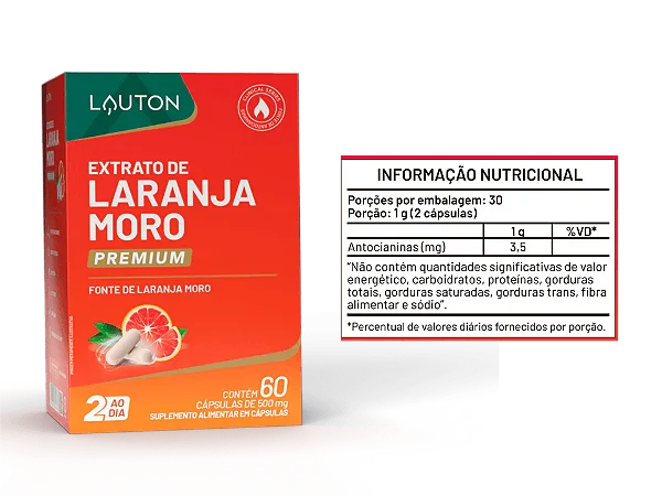 LARANJA MORO PREMIUM 60 CPS - LAUTON