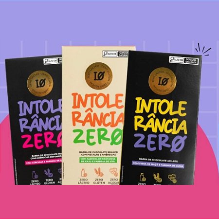 BARRA DE CHOCOLATE INTOLERÂNCIA ZERO 50g