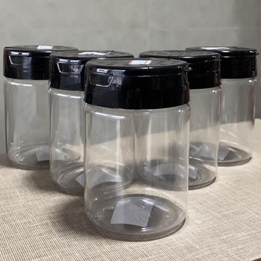 KIT 5 unidades Pote Tempero Plástico 250g