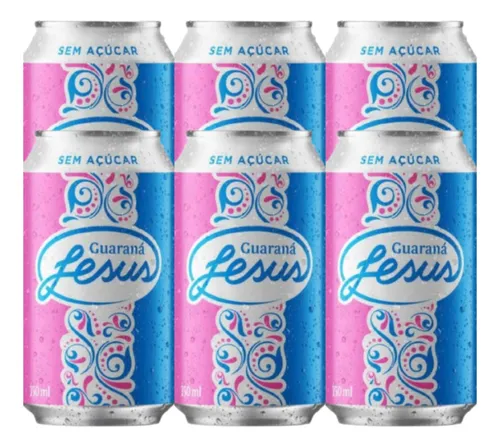 KIT 8 UNIDADES - GUARANA JESUS LATA 310ml SEM AÇÚCAR