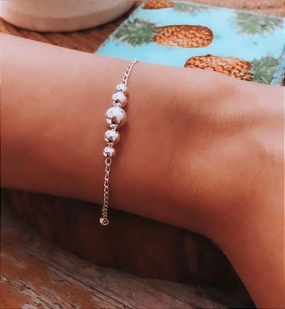 Pulseira Bolas Médias e Minis