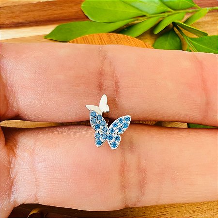 Piercing Borboleta Azul