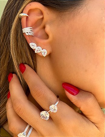 Piercing Pedras e Banho de Ródio