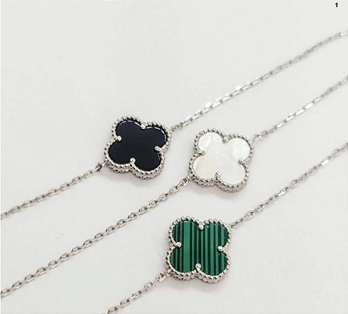 Pulseira Flor Preta