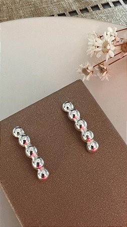 Brinco Ear Hook Esferas