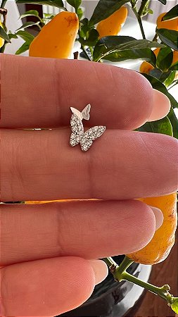 Piercing Borboleta Incolor