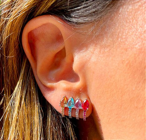 Brinco Ear Cuff 4 Gotas