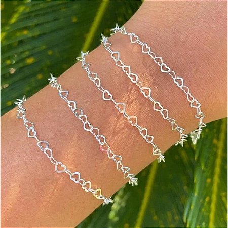 Pulseira Elo Coração
