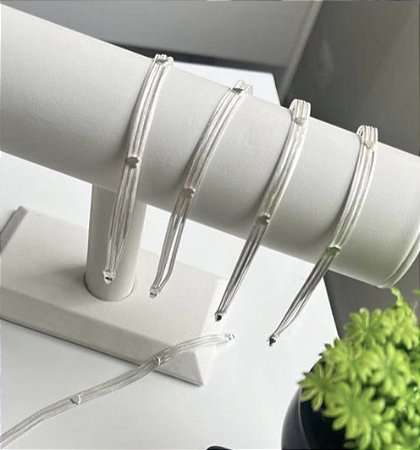 Pulseira Laminada 3 Fios com Coração