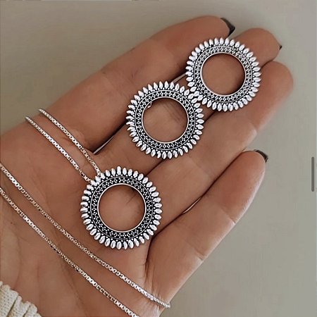 Brinco circular boho