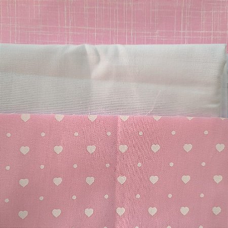 KIT 135 - 3 PEÇAS - (Com Percal)- CADA PEÇA MEDE 15 CM X 150 CM