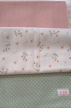 KIT 137 - 3 PEÇAS - (Com linho)- CADA PEÇA MEDE 15 CM X 150 CM